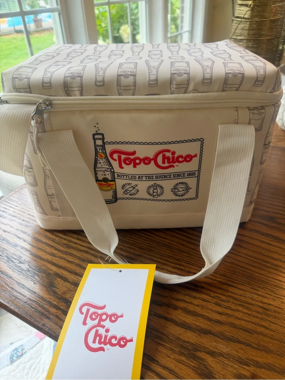 Topo Chico Cream Insulated Lunch Bag